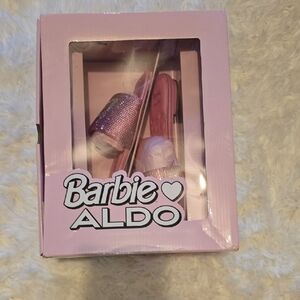 Aldo Barbie Pink Glitter Slide Sandals